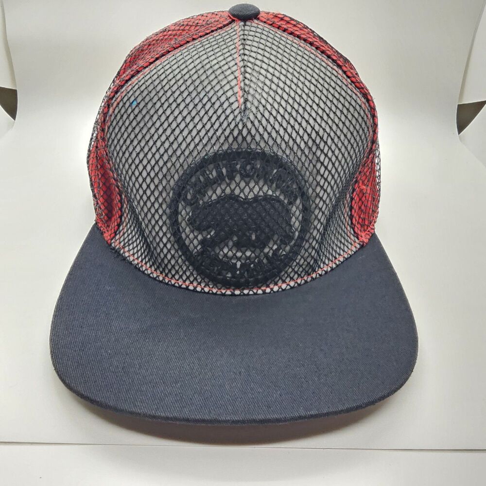 Baseball Cap California Republic Mesh Ca Cali Bear Trucker Snapback